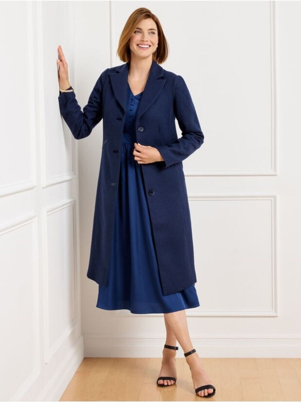 Talbots Italian Melton Wool Blend Coat Plus Size Petite